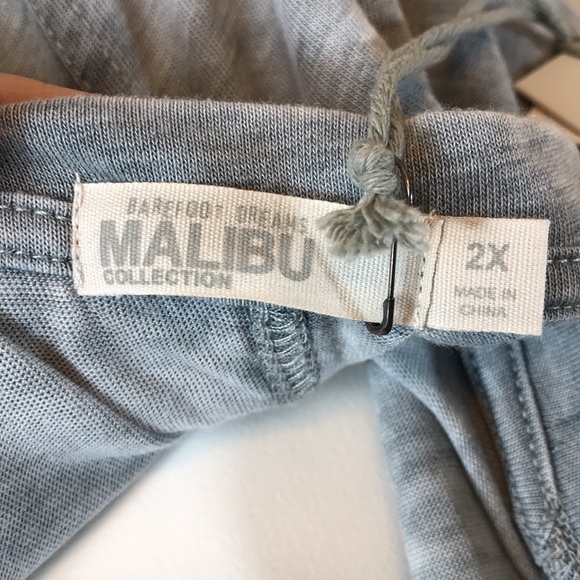 🐲💙 Barefoot Dreams Malibu Collection Burnout Scoop Neck Tee - Picture 2 of 9